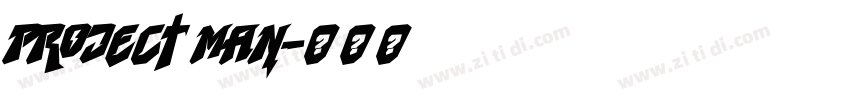 Project Man字体转换